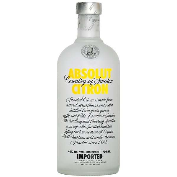 Absolut Citron Vodka - Venus Wine & Spirit