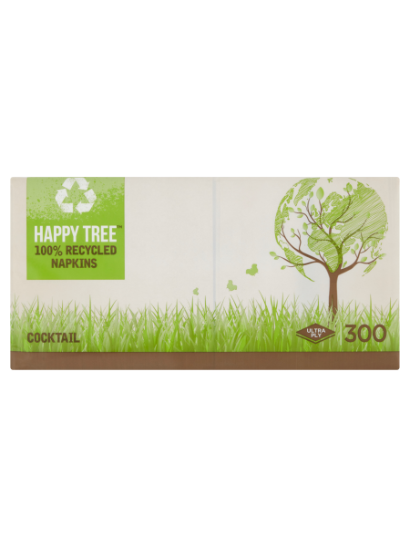 Picture of Happy Tree 300 Cocktail Ultra Ply Napkins