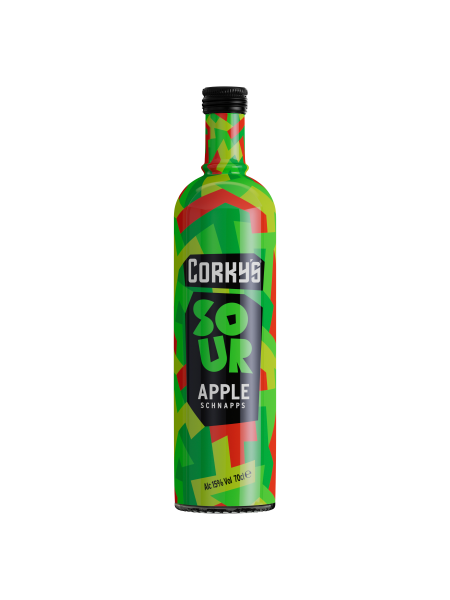 Picture of Corky's Sour Apple Schnapps 70cl