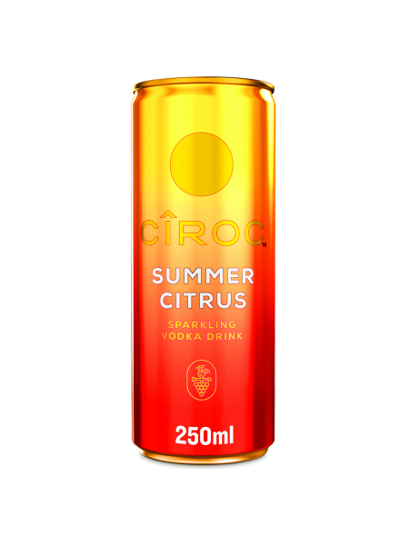 Picture of Ciroc Summer Citrus Sparkling Vodka Drink 5% vol 12x250ml Can