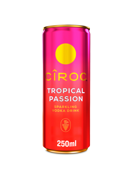 Picture of Ciroc Tropical Passion Sparkling Vodka Drink 5% vol 12x250ml Can