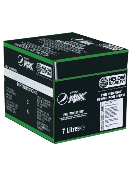 Picture of Pepsi Max Cola Postmix Syrup 7 Litres