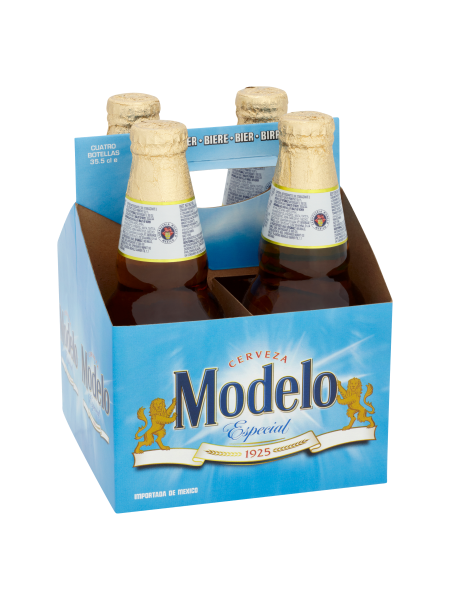 Picture of Modelo Especial Mexican Lager Beer Bottles 4 x 355ml