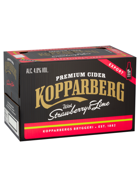 Picture of Kopparberg Premium Cider with Strawberry & Lime 15 x 500ml