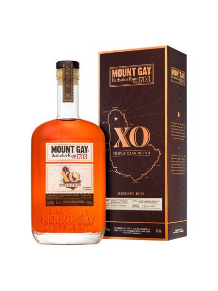 Picture of Mount Gay XO Triple Cask Blend Barbados Golden Rum 70cl