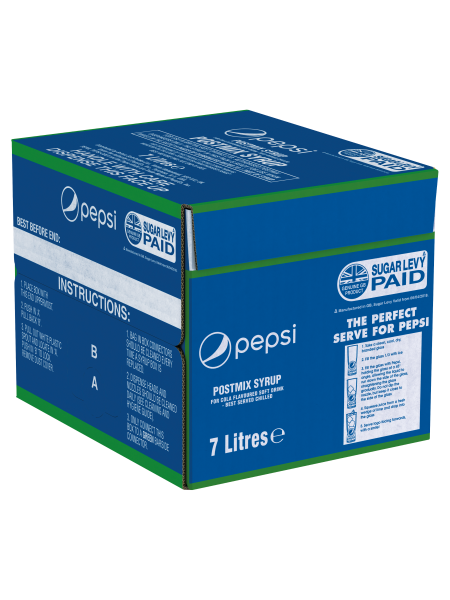 Picture of Pepsi Cola Postmix Syrup Bag-in-Box 7L