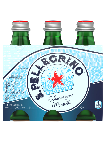 Picture of San Pellegrino Carbonated Natural Mineral Water 6x250ml