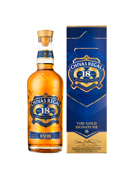 Picture of Chivas Regal 18 Year Old Gold Signature Blended Scotch Whisky 70cl