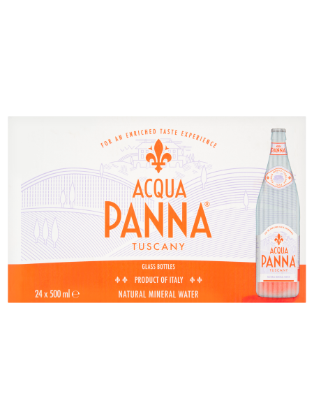Picture of Acqua Panna Tuscany Natural Mineral Water Glass Bottles 24 x 500ml