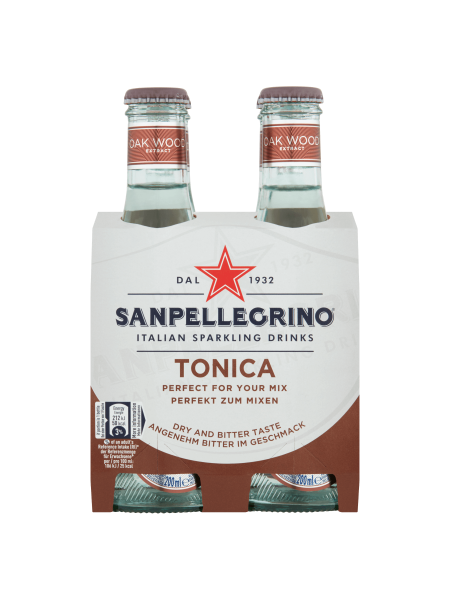 Picture of San Pellegrino Oakwood Tonic Water Glass 4 x 200ml