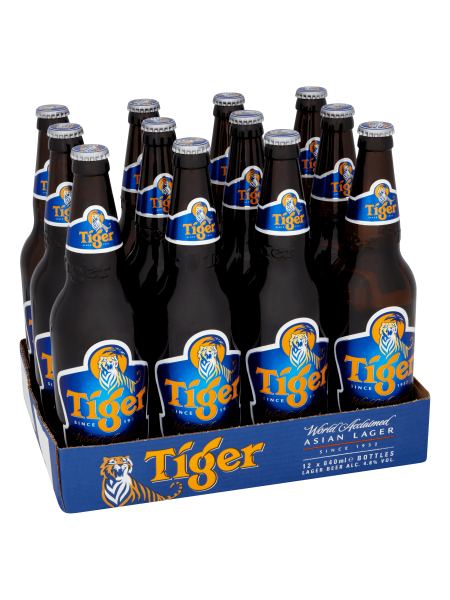 Picture of Tiger Asian Lager Beer Bottles 12 x 640ml