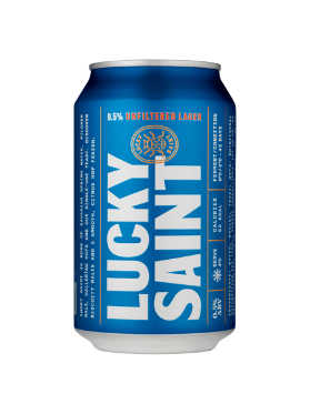 Show details for Lucky Saint Unfiltered Lager 330ml Picture of Lucky Saint Unfiltered Lager 330ml