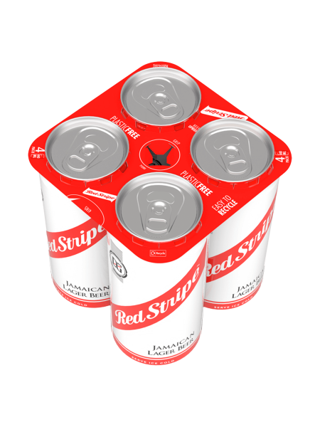 Picture of Red Stripe Jamaican Lager Beer Cans 4 x 440ml