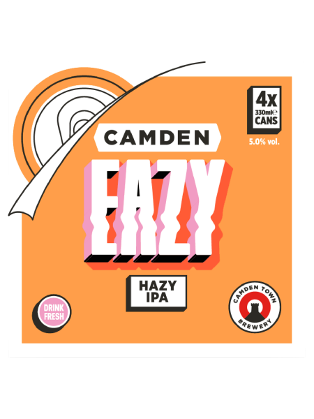 Picture of Camden Town Brewery Eazy Hazy IPA 4 x 330ml
