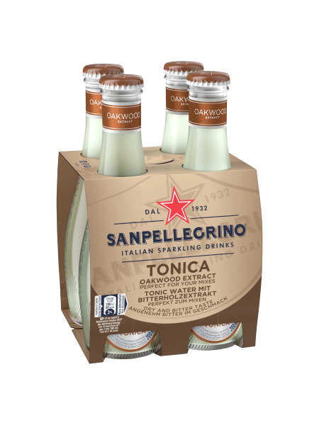 Picture of San Pellegrino Oakwood Tonic Water Glass 4x200ml