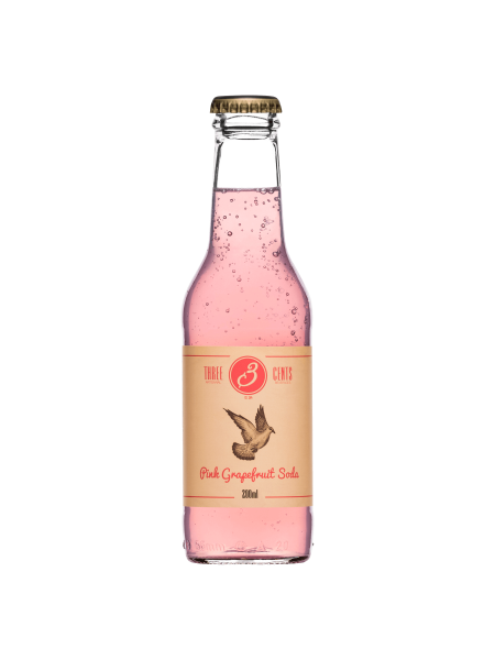 Picture of Three Cents Artisanal Beverages Pink Grapefruit Soda 200ml