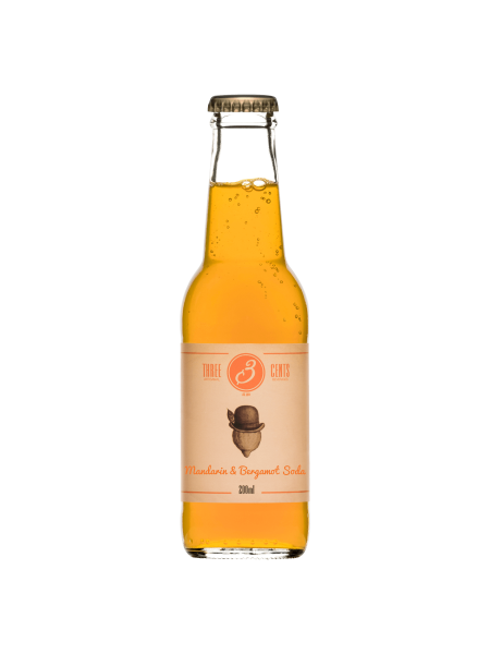 Picture of Three Cents Artisanal Beverages Mandarin & Bergamot Soda 200ml