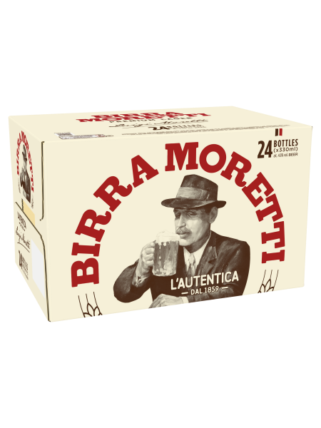 Picture of Birra Moretti Premium Lager Bottles 24 x 330ml
