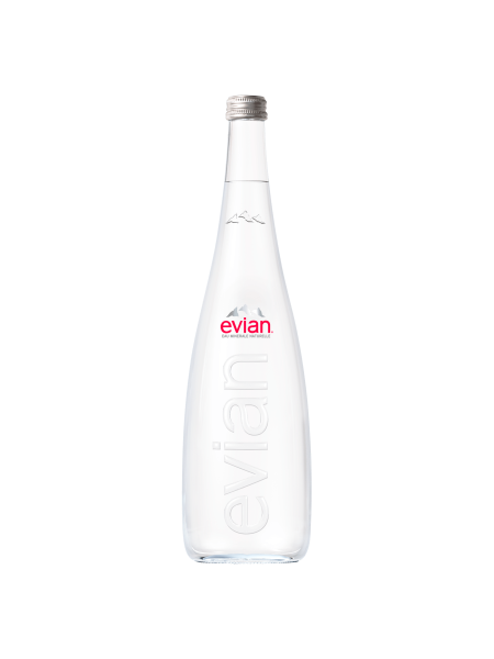 Picture of evian Still Natural Mineral Water Glass Bottle 750ml