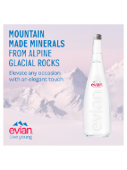 Picture of evian Still Natural Mineral Water Glass Bottle 750ml