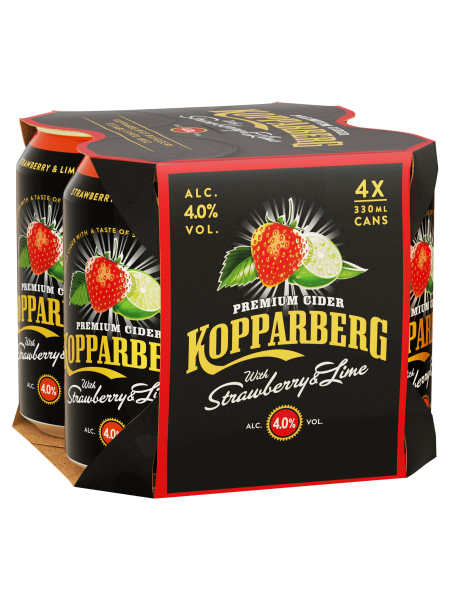 Picture of Kopparberg Premium Cider with Strawberry & Lime 4 x 330ml