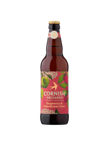 Picture of Cornish Orchards Raspberry & Elderflower Cider 500ml