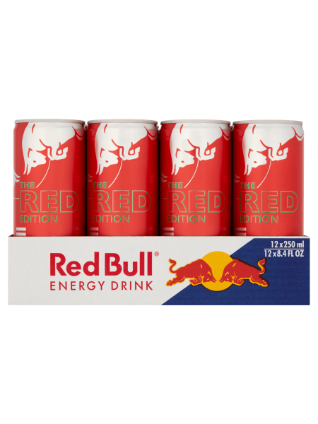 Picture of Red Bull The Red Edition Watermelon Energy Drink 12 x 250ml