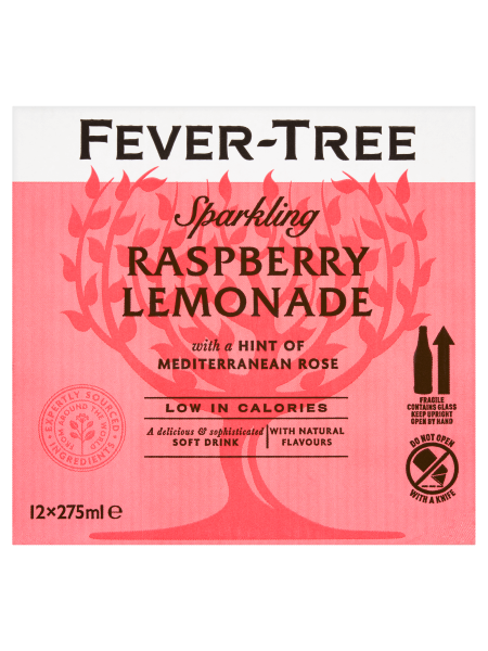 Picture of Fever-Tree Sparkling Raspberry Lemonade 12 x 275ml