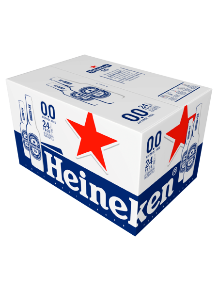 Picture of Heineken 0.0 Alcohol Free Pure Malt Lager Beer Bottles 24 x 330ml