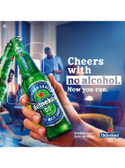 Picture of Heineken 0.0 Alcohol Free Pure Malt Lager Beer Bottles 24 x 330ml