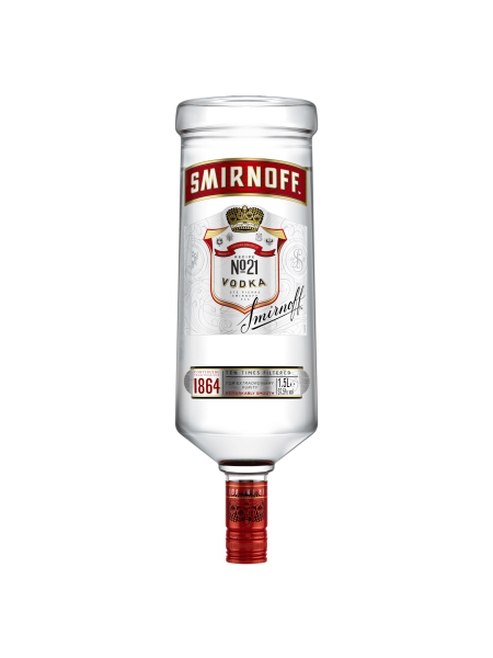 Picture of Smirnoff No. 21 Vodka 37.5% vol 1.5L