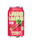 Show details for Living Things Rhubarb & Apple Prebiotic Soda 330ml Picture of Living Things Rhubarb & Apple Prebiotic Soda 330ml