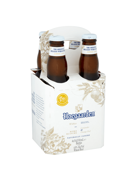 Picture of Hoegaarden Wheat Beer Bottles 4 x 330ml