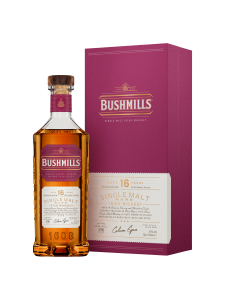 Picture of Bushmills Single Malt Rare Irish Whiskey Aged 16 Years 70cl