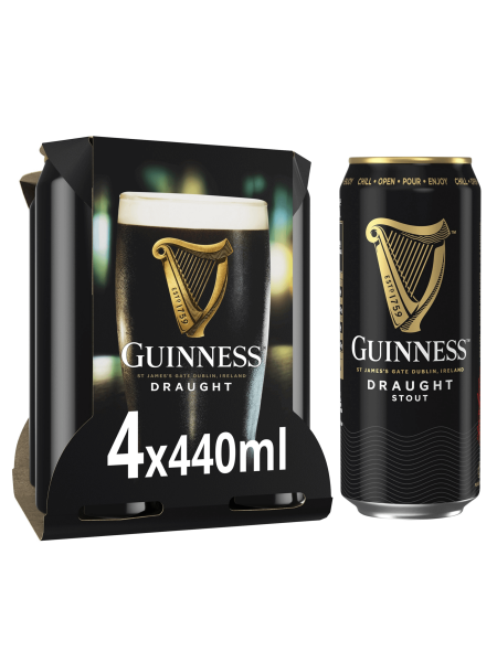 Picture of Guinness Draught in a Can 4.2% vol 4 x 440ml Cans