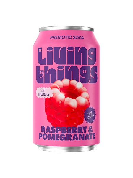 Picture of Living Things Raspberry & Pomegranate 330ml
